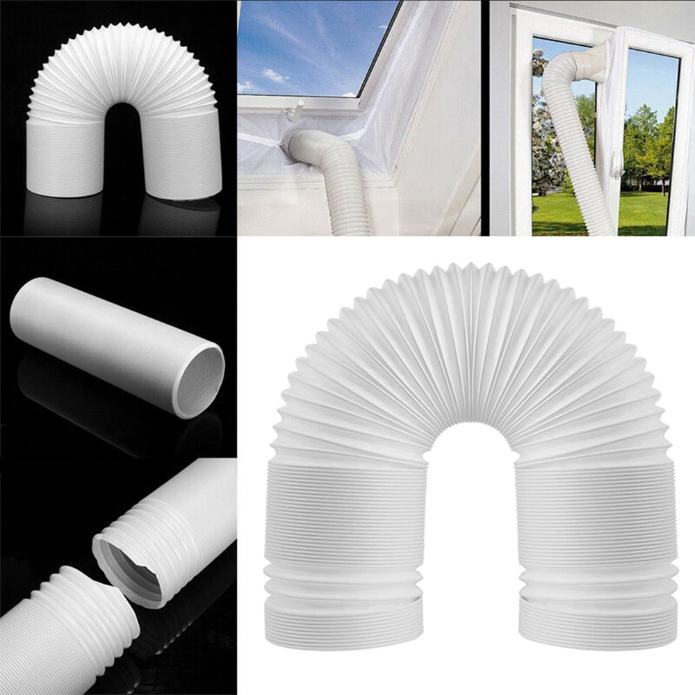 Ventilationsslang till portabel AC 15 cm / universal AC-slang / frånluftsslang 1,5 m - högsta kvalité