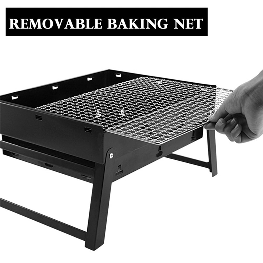 Minigrill / hopfällbar och portabel kolgrill för camping och picknick