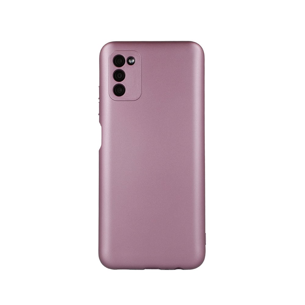 Metalliskt fodral för Samsung Galaxy A03S - rosa