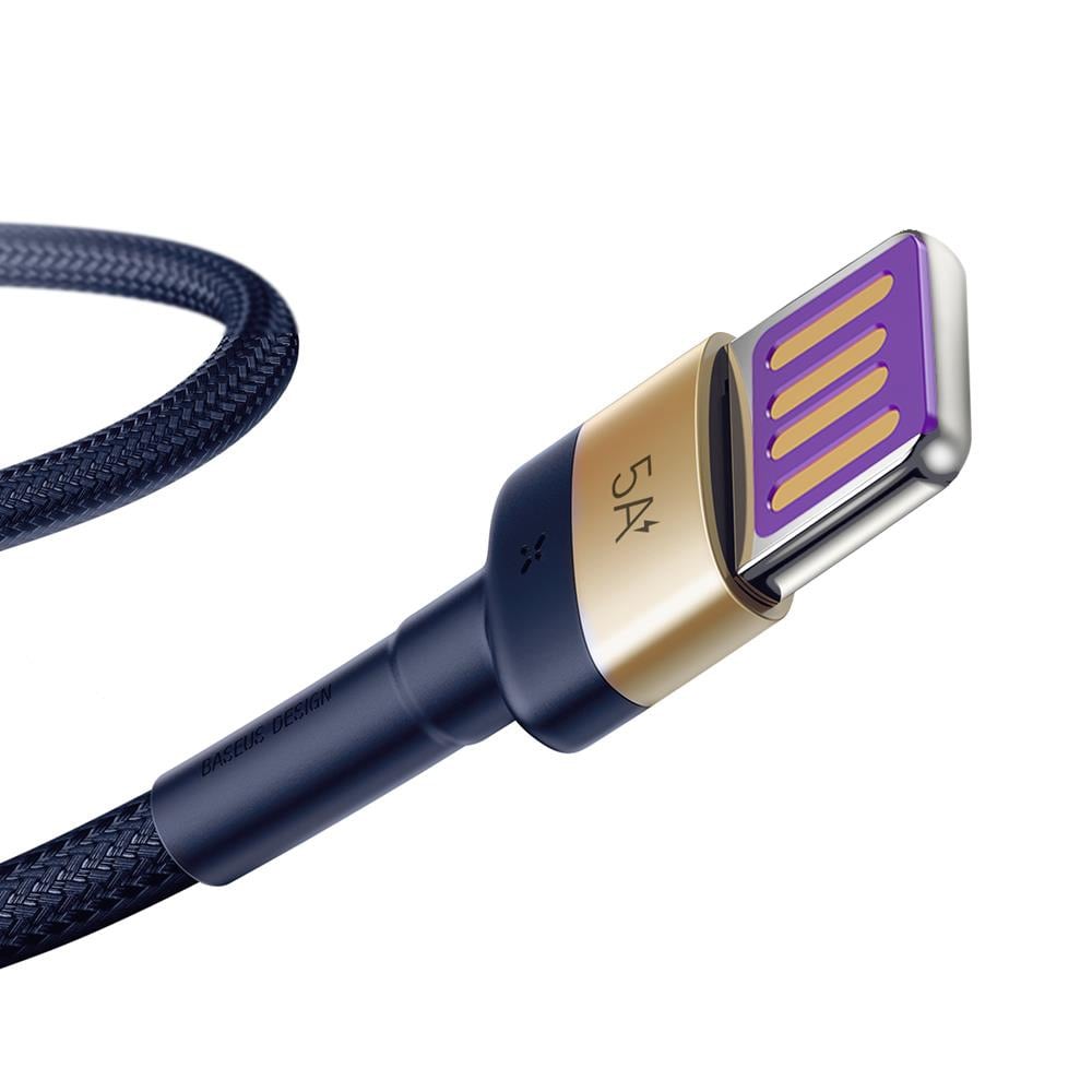 Baseus Cafule USB - USB-C 40W 1,0 m Guld/Blå