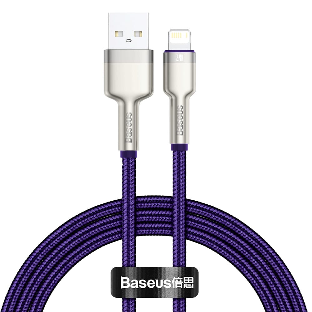 Baseus Cafule Metal USB -Lightning 1 m 2,4A Lila
