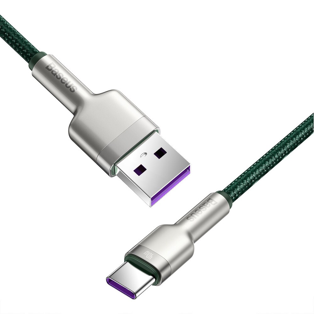 Baseus Cafule Metal USB - USB-C 40W 2 m Grön