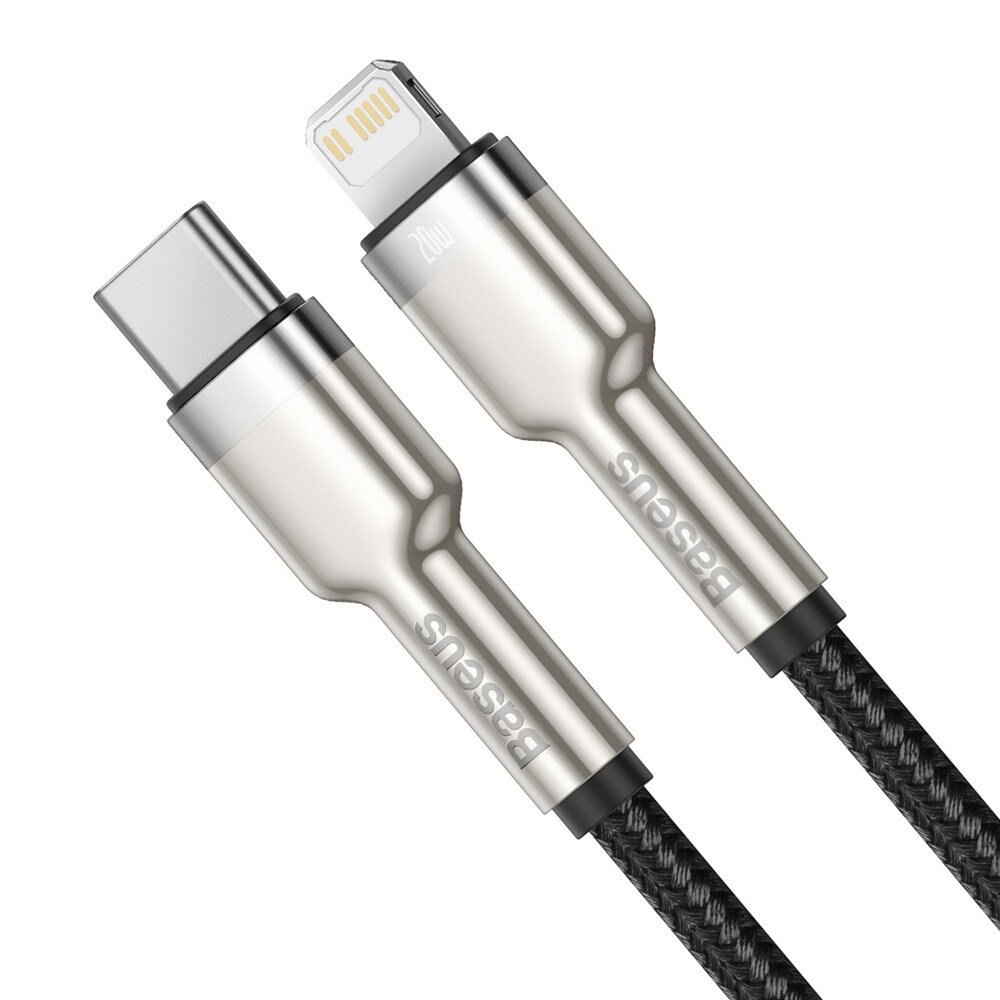 Baseus Cafule Metal USB-C - Lightning 20W 1 m Svart
