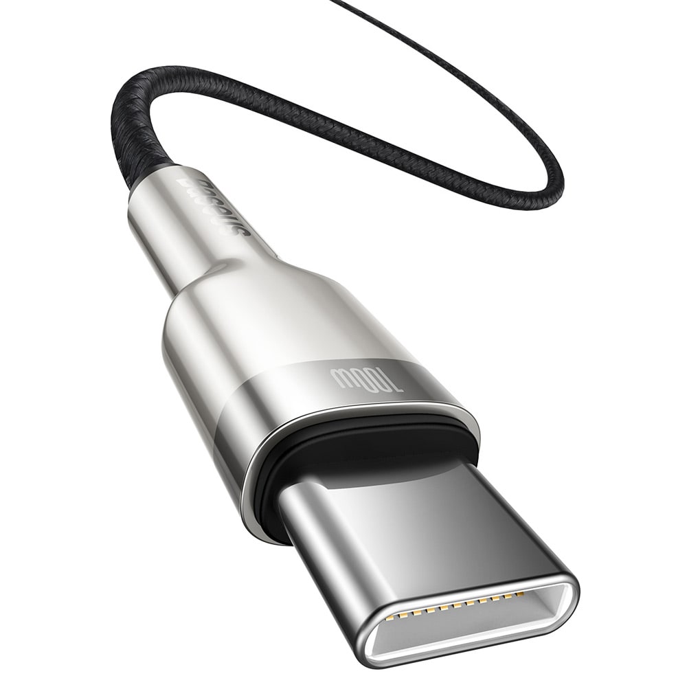 Baseus Cafule Metal USB-C - USB-C 100W 2 m Svart