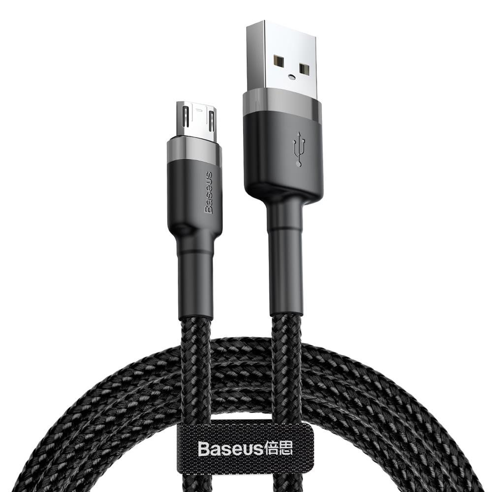Baseus Cafule USB - microUSB 1,5A 2 m Grå/Svart