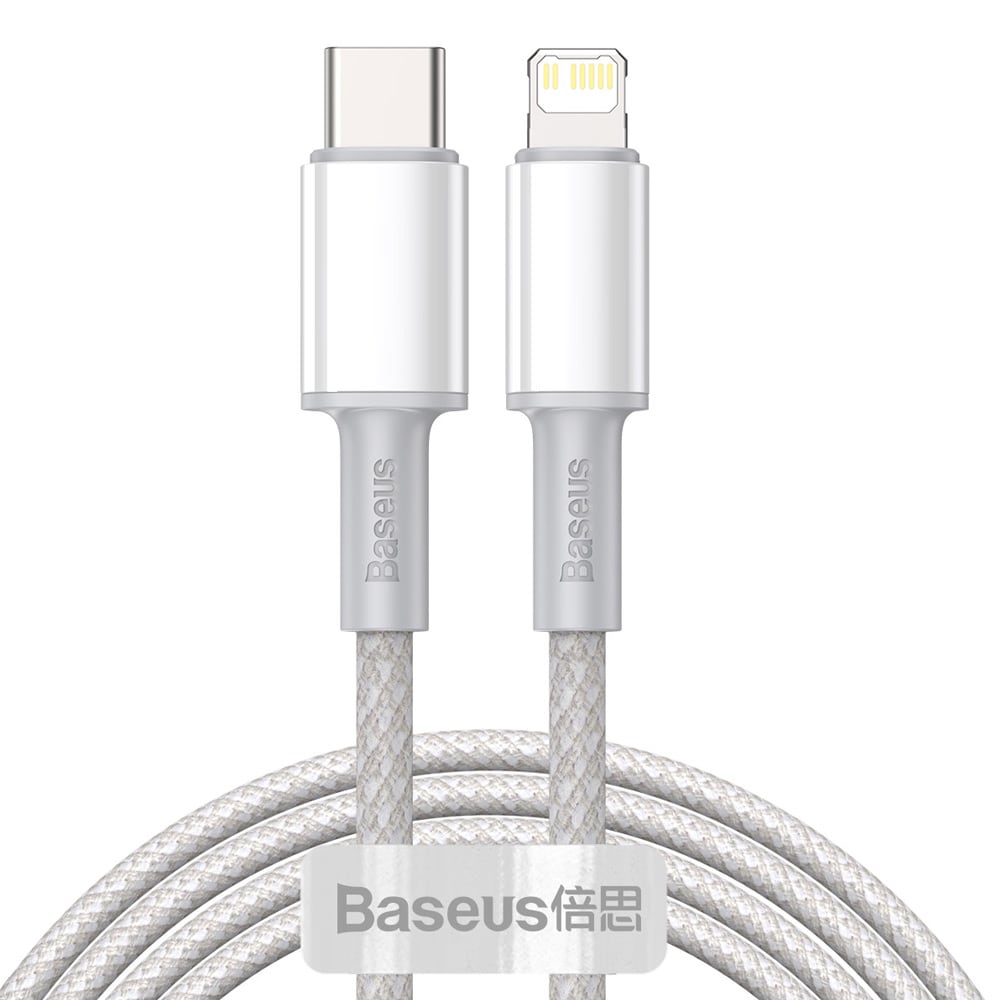 Baseus HD PD USB-C - Lightning 20W 1 m Vit