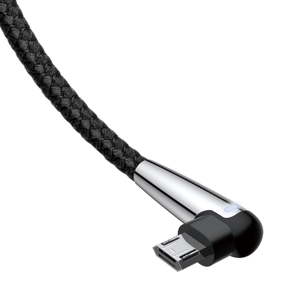 Baseus MVP Vinklad USB - microUSB 2A 1 m Svart