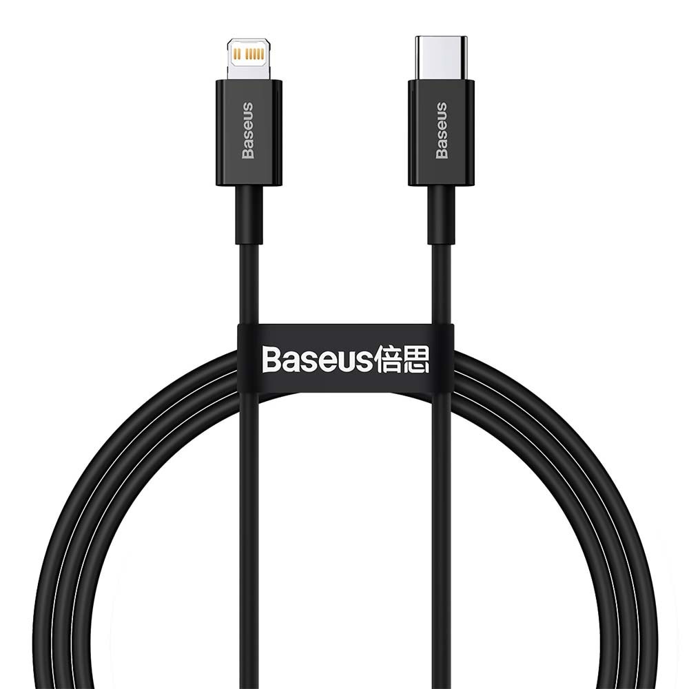 Baseus Superior PD USB-C - Lightning 20W 1 m Svart