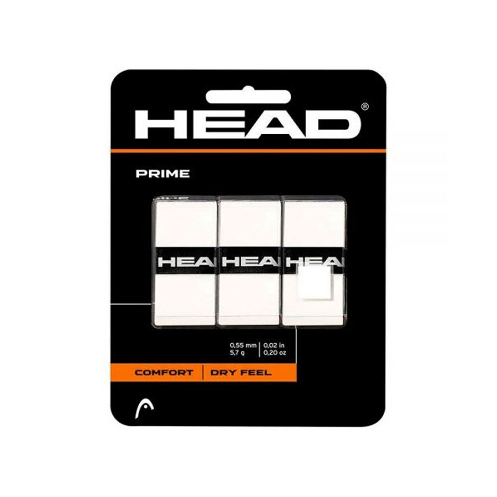 Head Prime Overgrips - Vit 3-pack