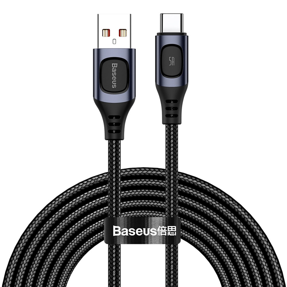 Baseus Flash USB - USB-C 5A 2m Grå