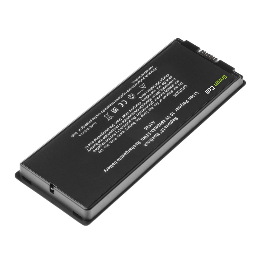 Green Cell Laptopbatteri A1185 till Apple MacBook 13 A1181 - Svart