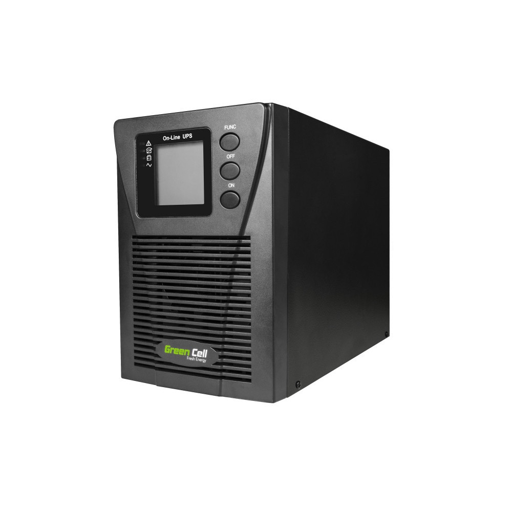 Green Cell UPS Online MPII 1000VA 900W LCD Display 2x12V