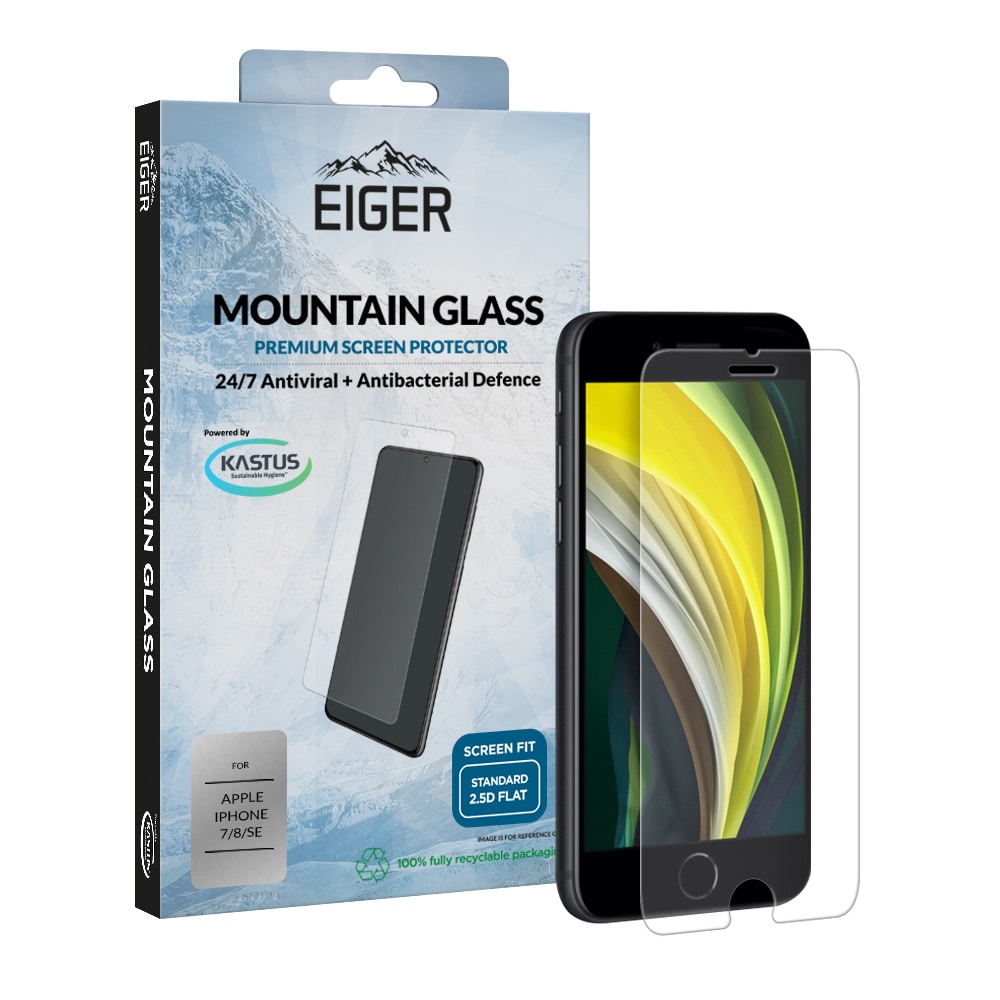 Eiger Glass Skärmskydd iPhone SE (2020)/8/7/6s/6