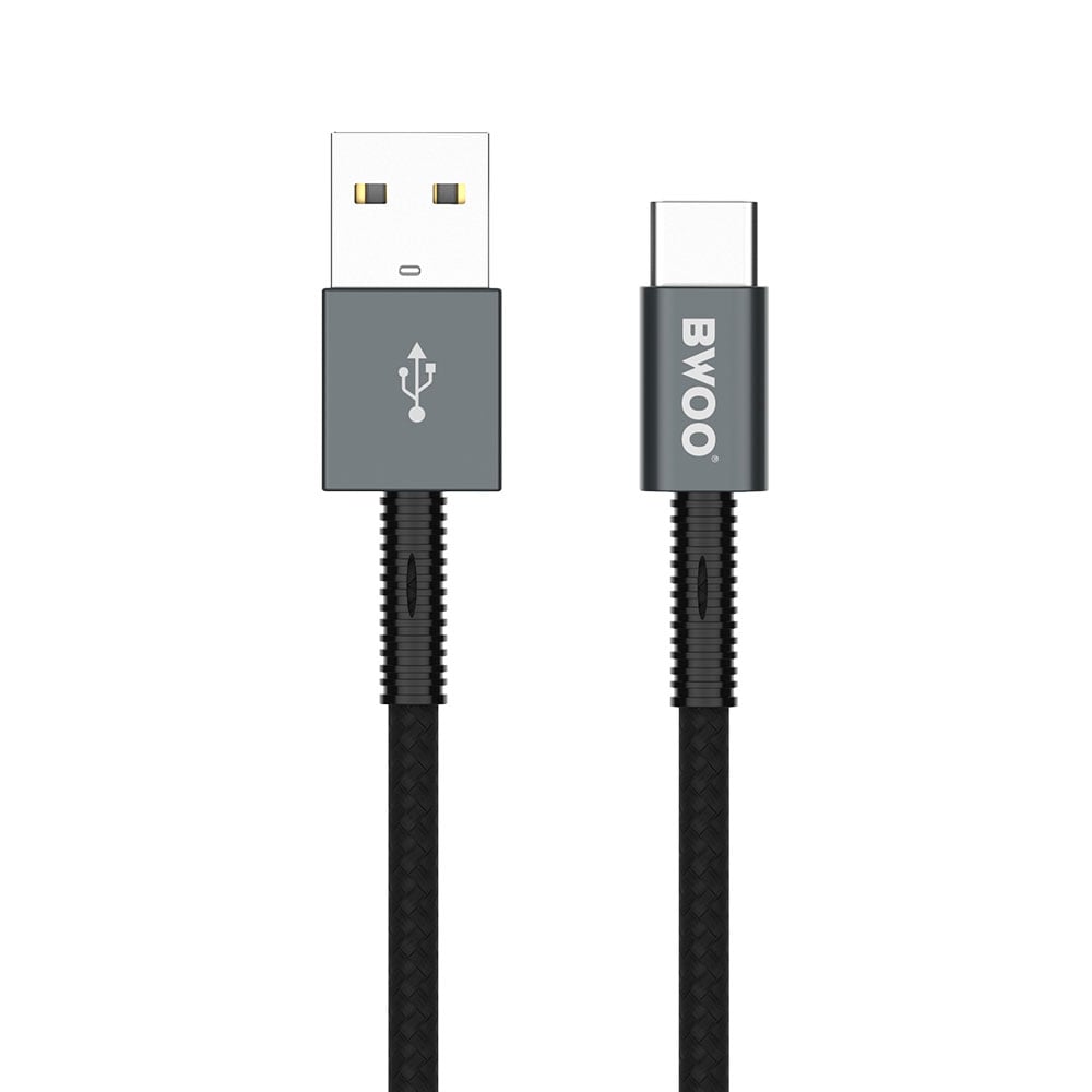 BWOO USB till USB-C - 2,4A Svart