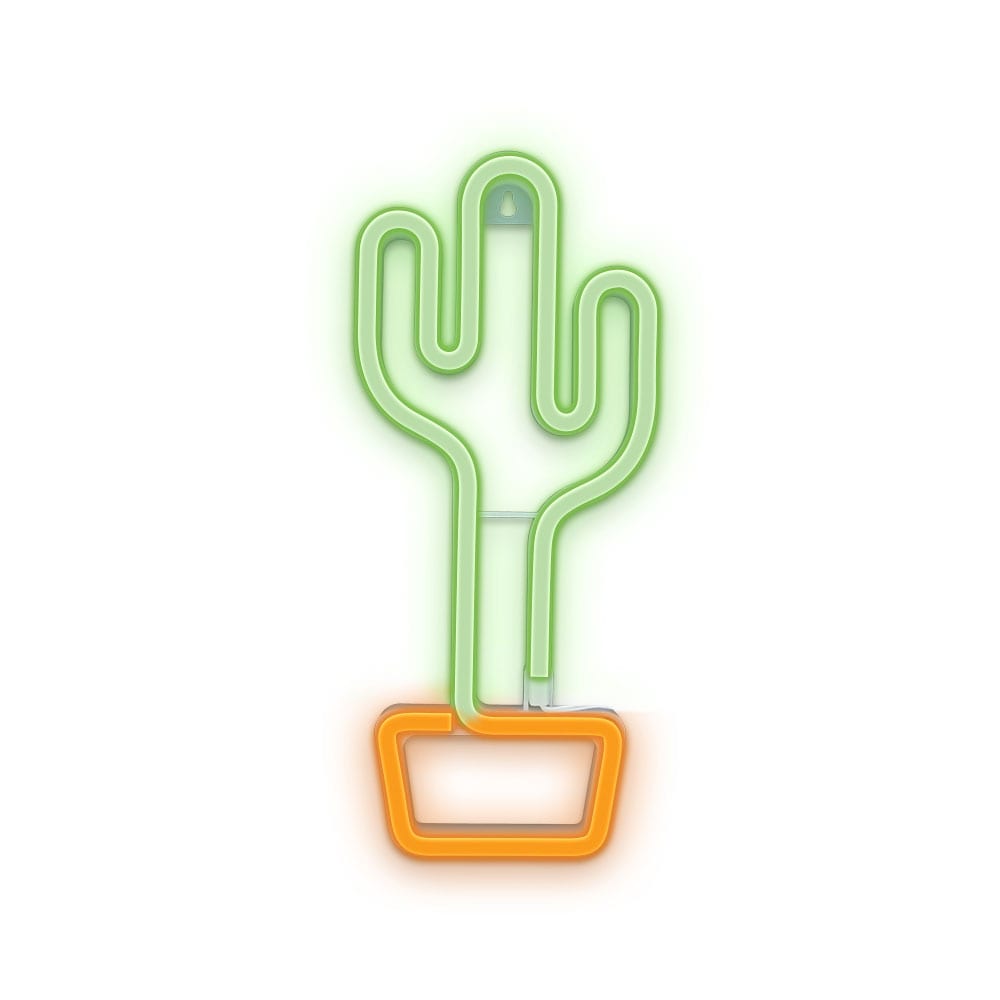 Neon-skylt - Kaktus