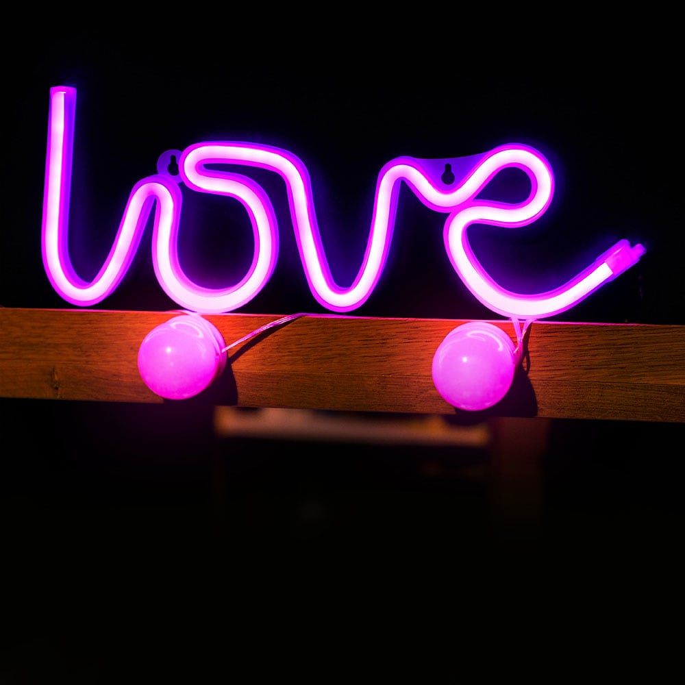 Neon-skylt - Love