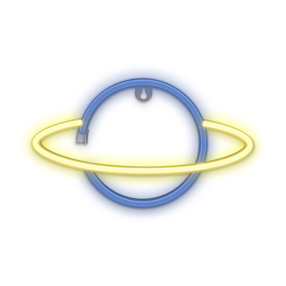 Neon-skylt - Saturnus