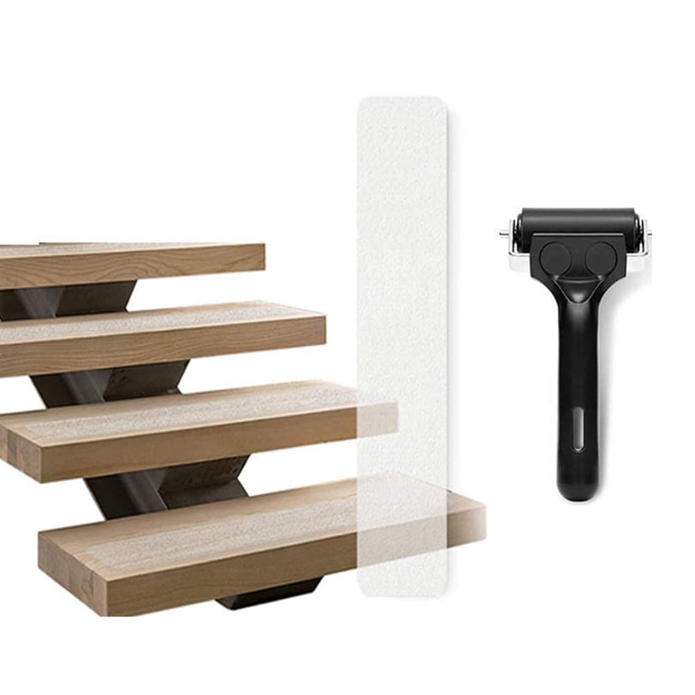 Halkskydd för trappsteg – 15-pack transparenta remsor 60x10cm