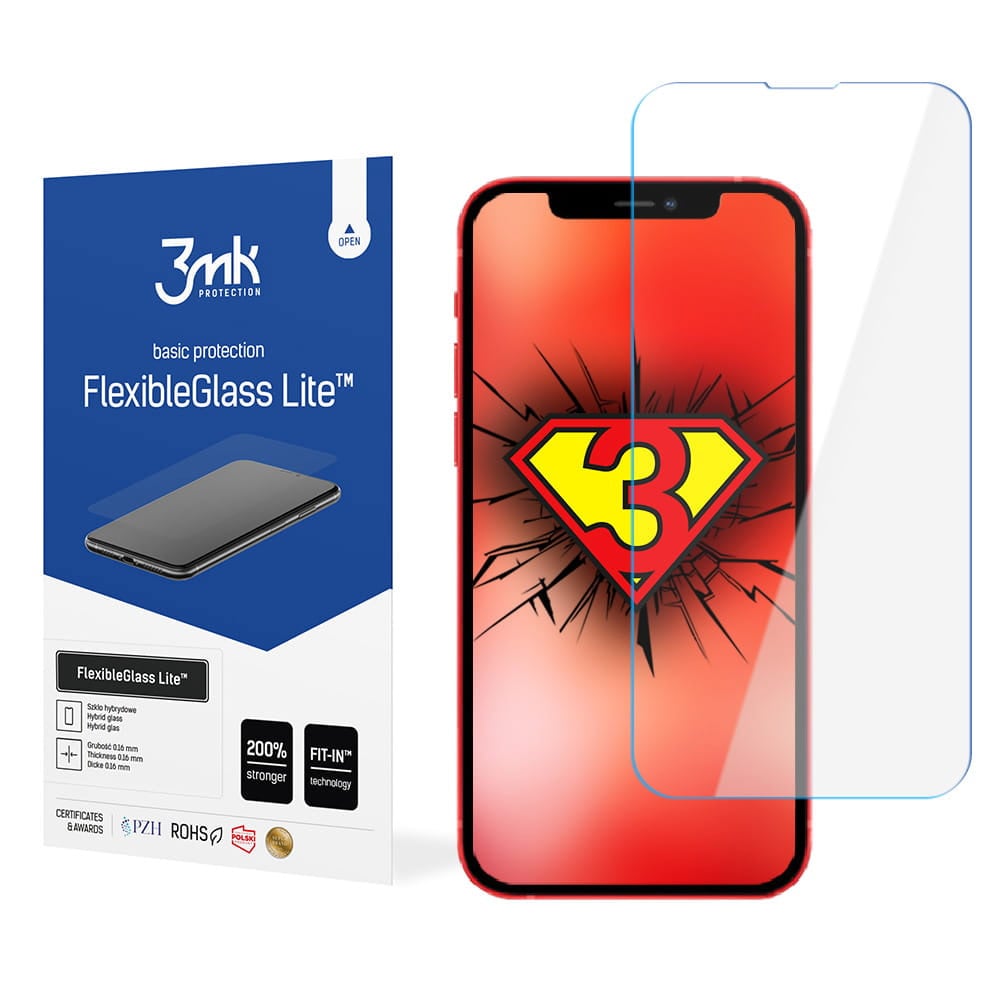 3mk Flexibelt 2.5D Hybridglas iPhone 14 Plus/13 Pro Max