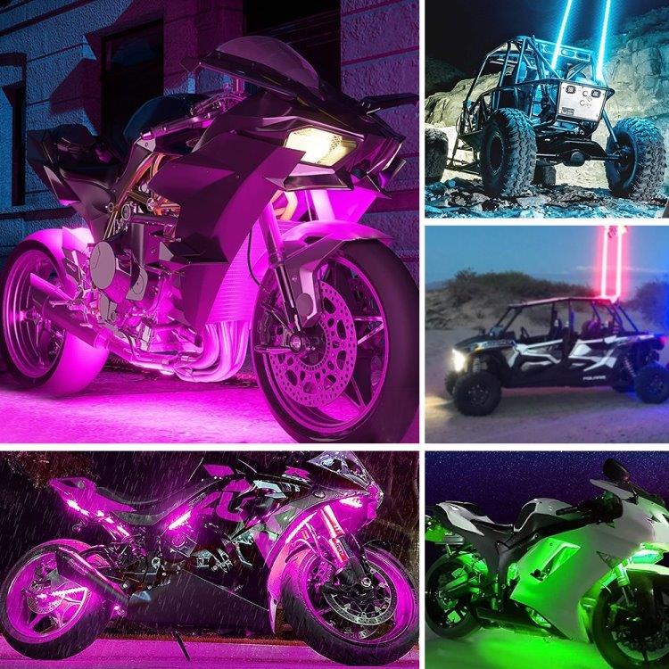 12-i-1 LED-ljus RGB för motorcykel