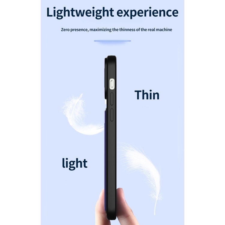Skal med kameraskydd och kortfack för iPhone 12 Pro Max - svart