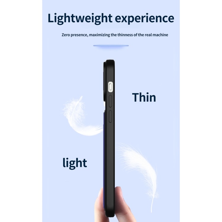 Skal med kameraskydd och kortfack för iPhone 13 Pro Max - svart