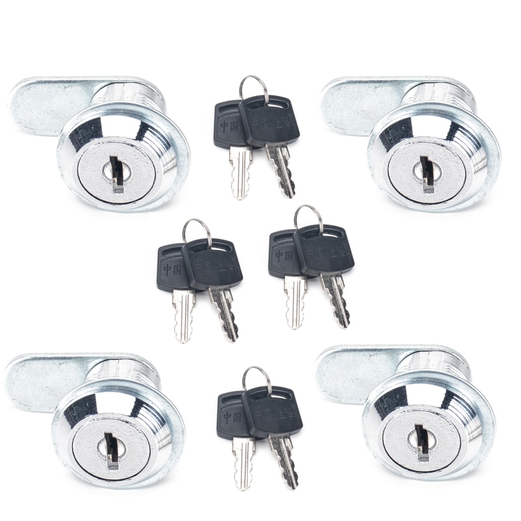 4 låscylindrar inklusive nycklar