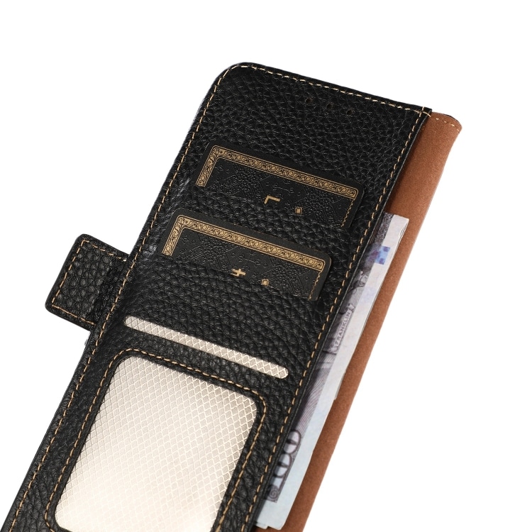 KHAZNEH Plånboksfodral i äkta läder för iPhone 13 mini