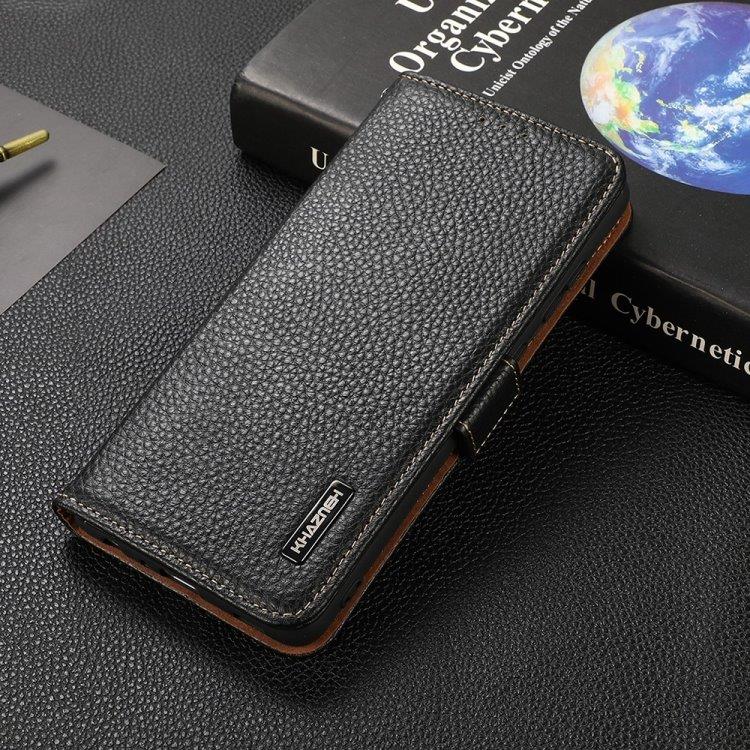 KHAZNEH Plånboksfodral i äkta läder för iPhone 11 Pro Max