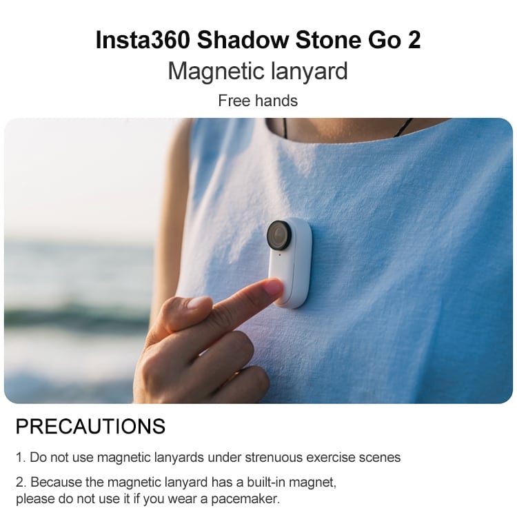 Nackhållare med magnetfäste för Insta360 GO 2