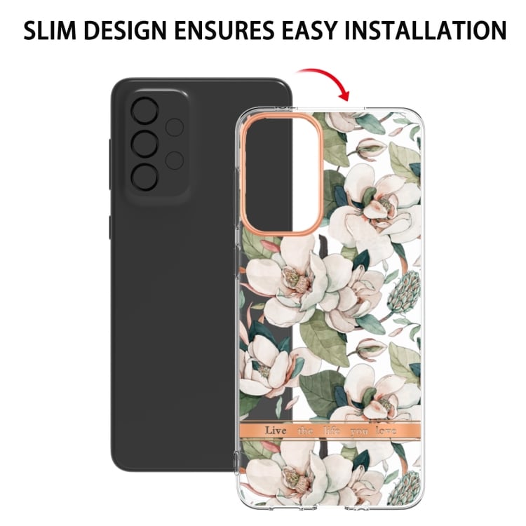 Mobilskal med blommönster för Samsung Galaxy A33 5G