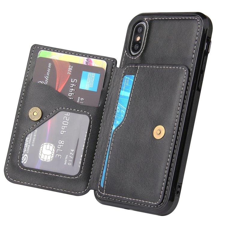 Magnetiskt plånboksfodral för iPhone X/XS
