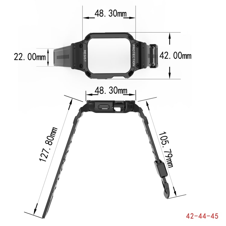 Silikonarmband till Apple Watch 7 45mm / 6&SE&5&4 44mm / 3&2&1 42mm Vit