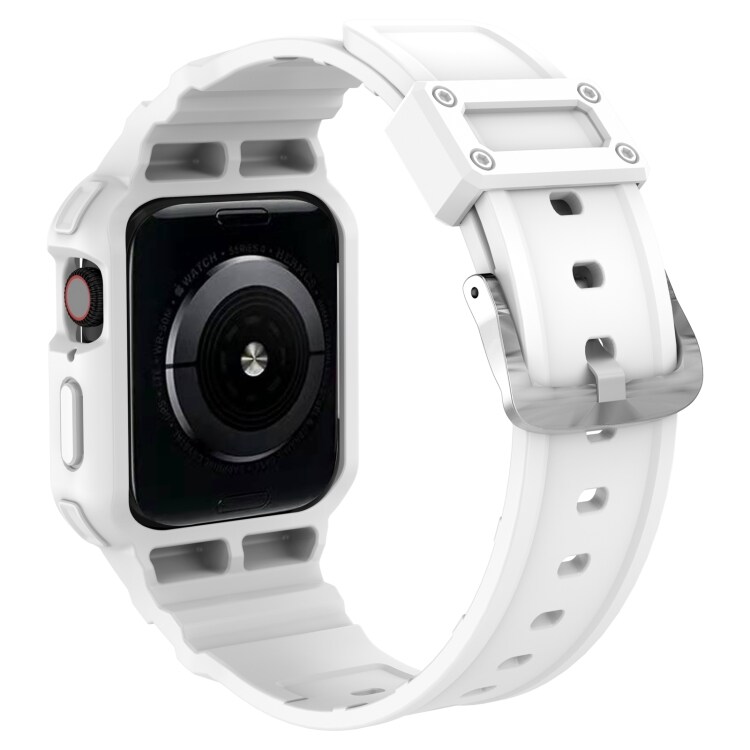 Silikonarmband till Apple Watch 7 41mm / 6&SE&5&4 40mm / 3&2&1 38mm Vit