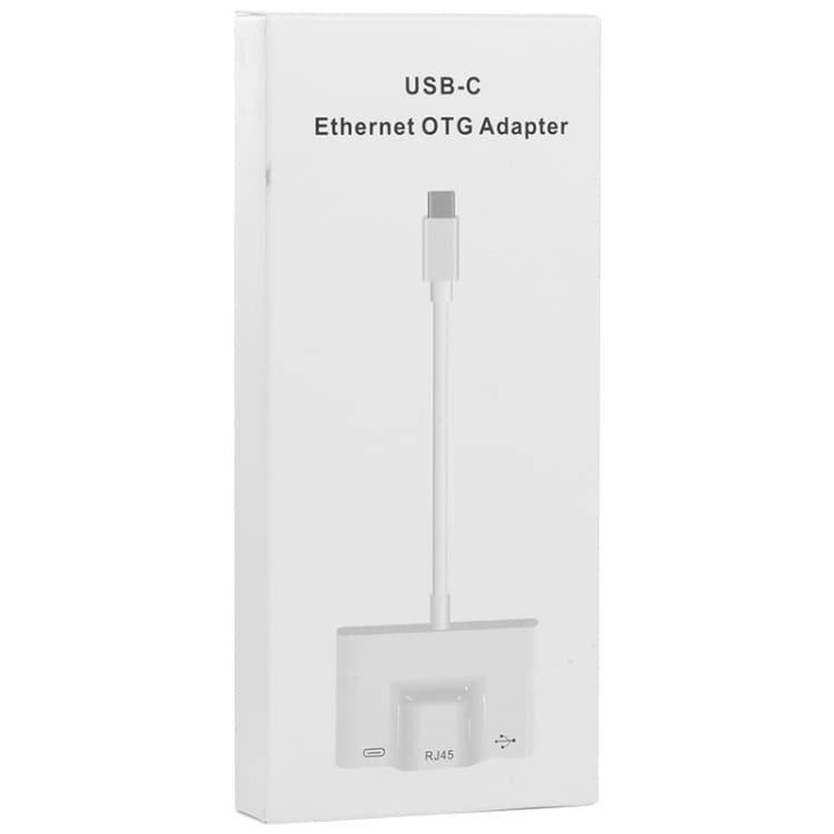 USB-C adapter till USB + 100M RJ45 Ethernet