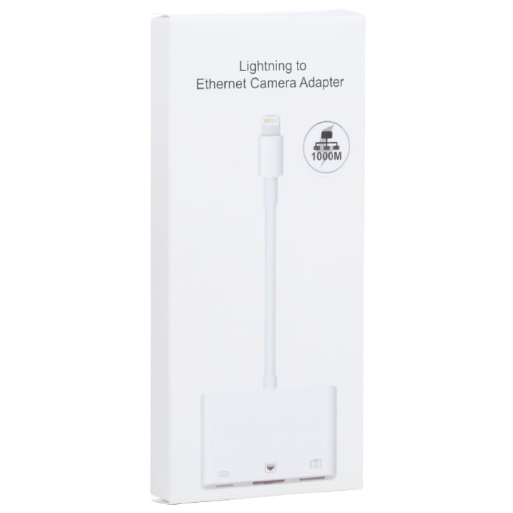 iPhone adapter till USB + 1000M Ethernet + lightning