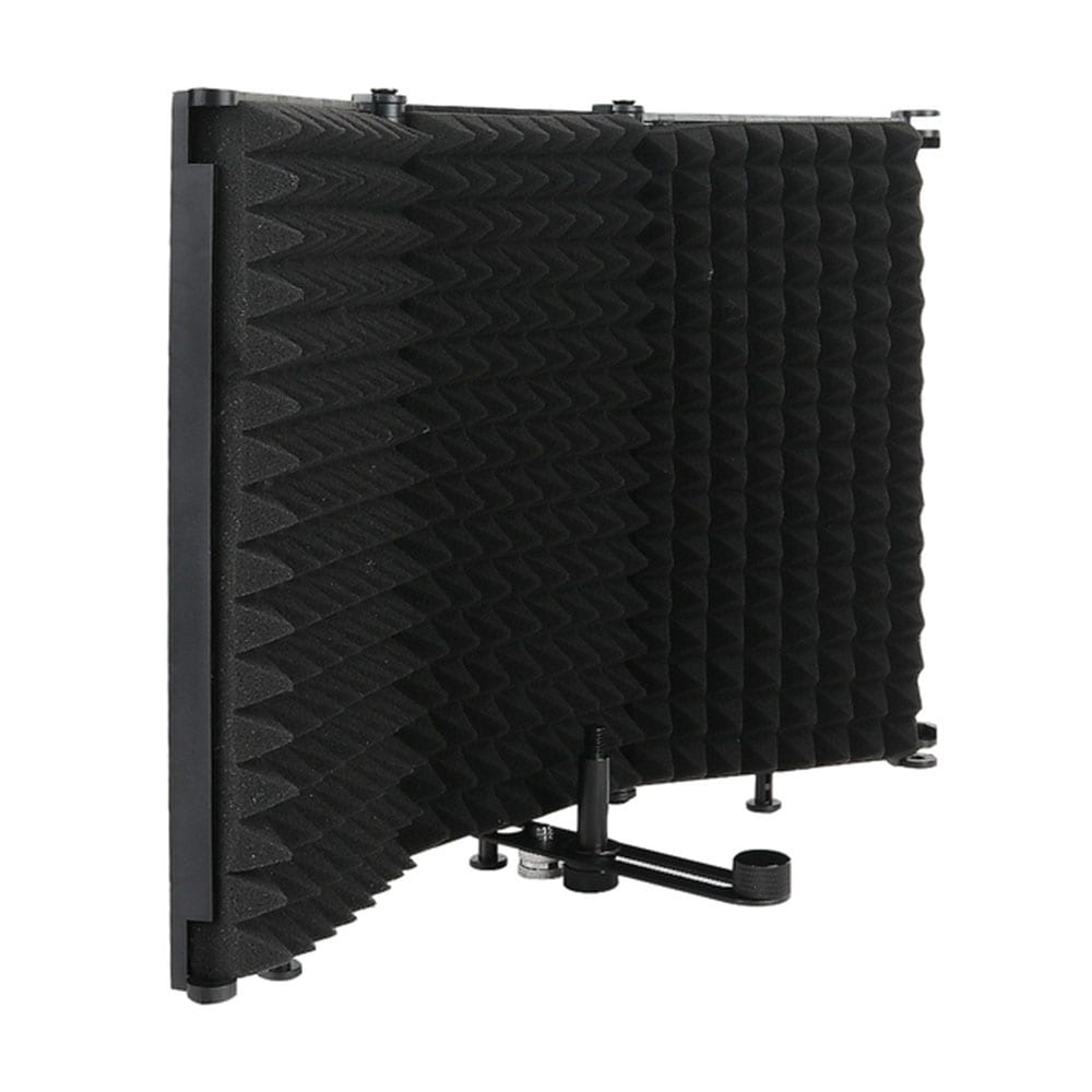 Vikbar ljudisolering till studiomikrofon - 3 paneler