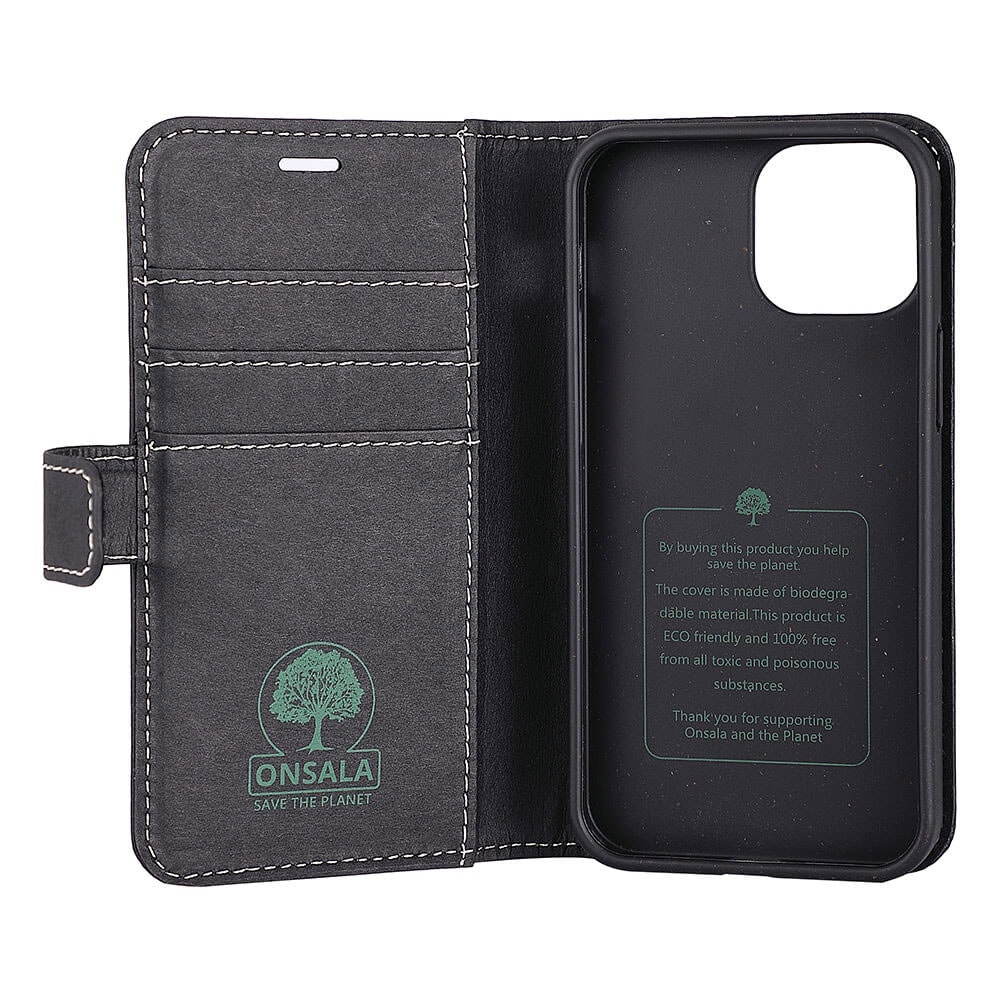 Onsala Eco Mobilfodral till iPhone 13 mini - Svart