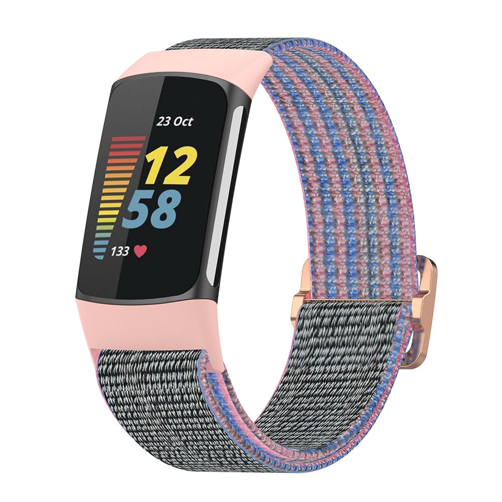 Elastiskt armband till Fitbit Charge 5 / 6 - Rosa