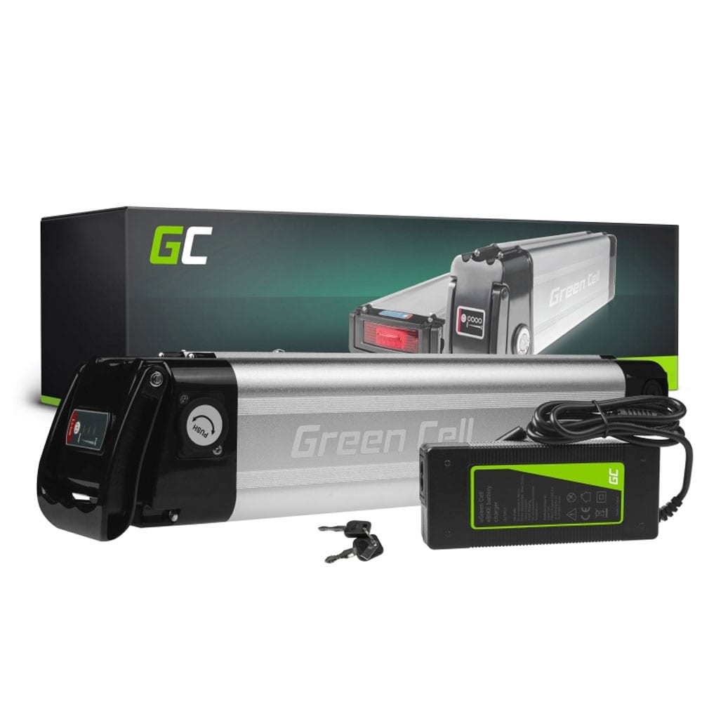 Green Cell elcykelbatteri Silverfish  36V 10.4Ah med laddare