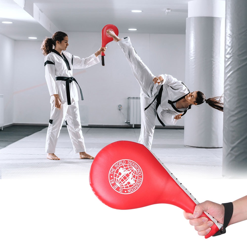 Taekwondo sparkepute - dobbel sparkepute i slitesterkt PU-lær