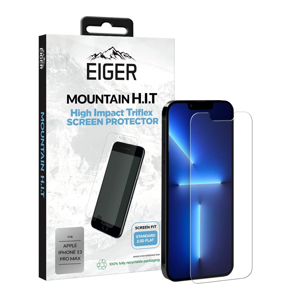 Eiger Mountain H.I.T Screen Protector till Apple iPhone 14 Plus och 13 Pro Max Klar