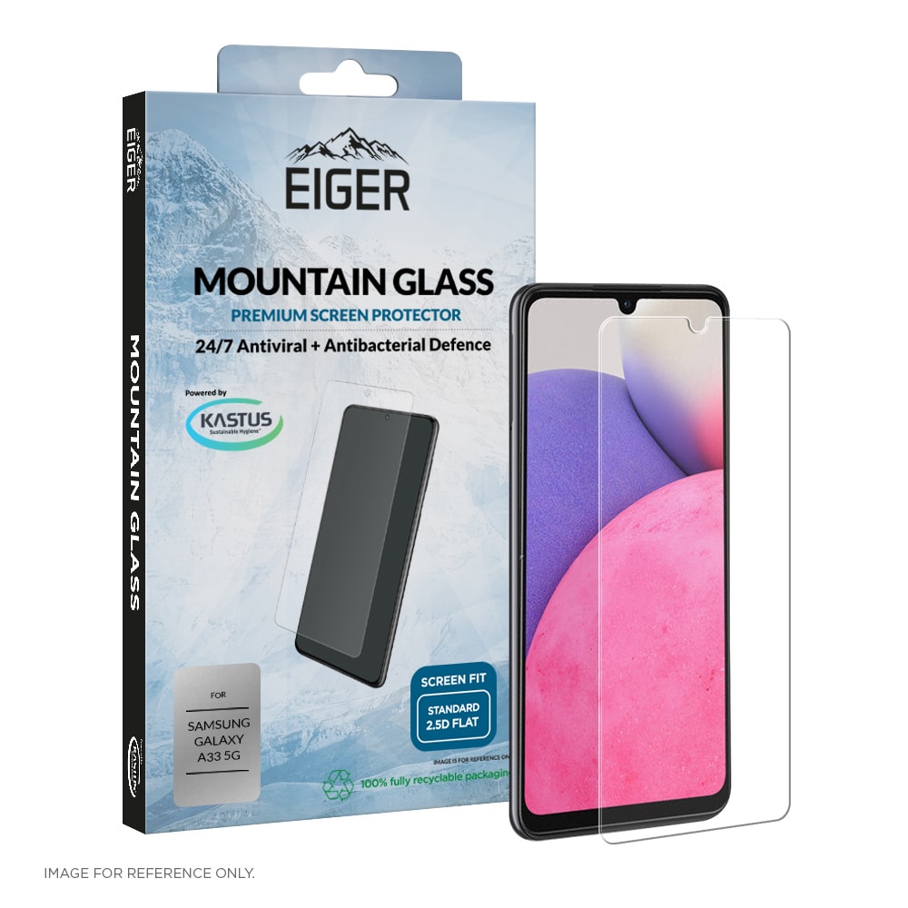 Eiger Mountain Glass 2.5D Skärmskydd till Samsung Galaxy A33 5G Klar