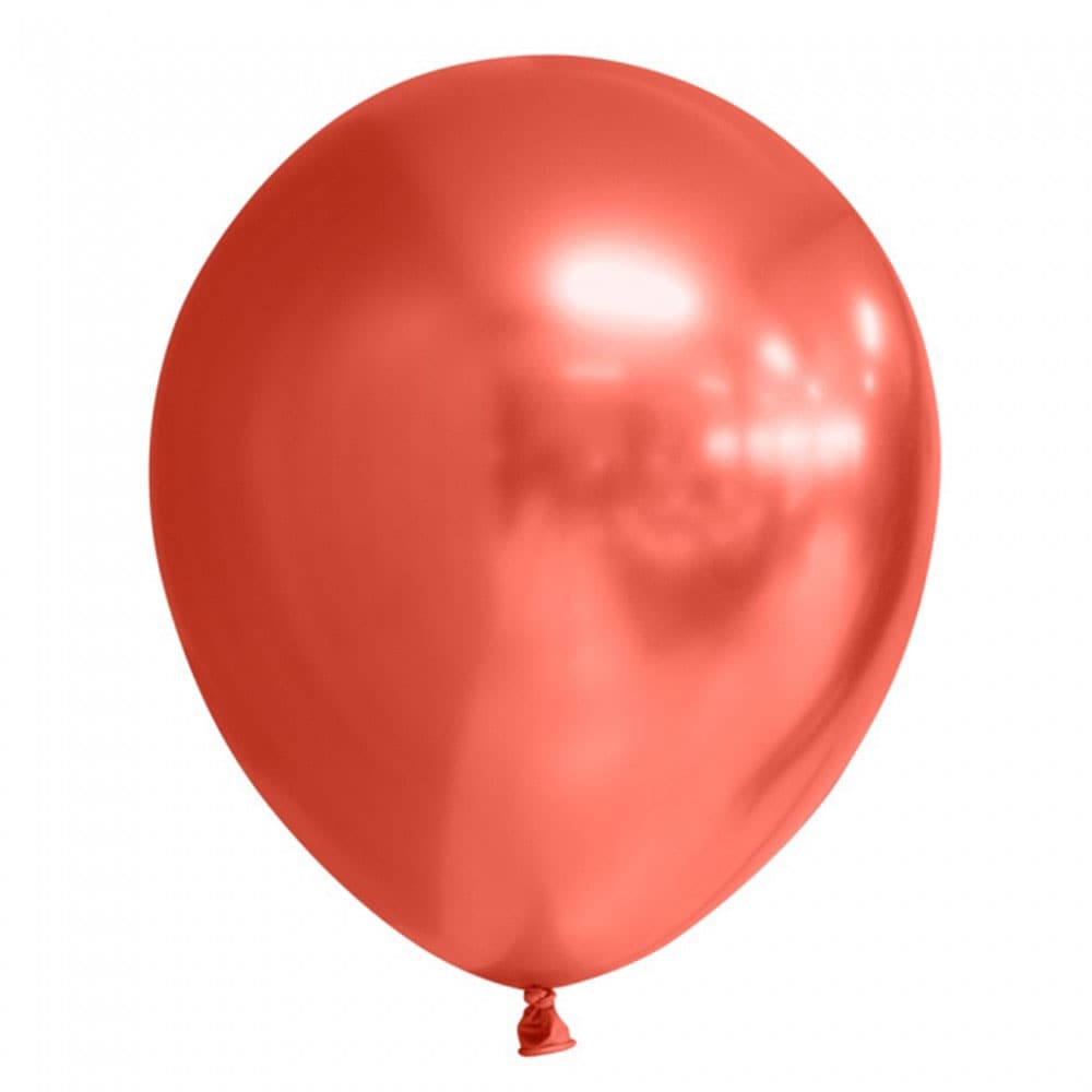 Speglande ballong Röd 6-pack