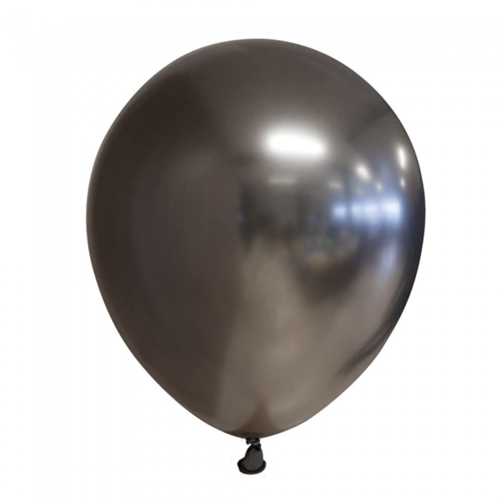 Speglande ballong Grå 6-pack