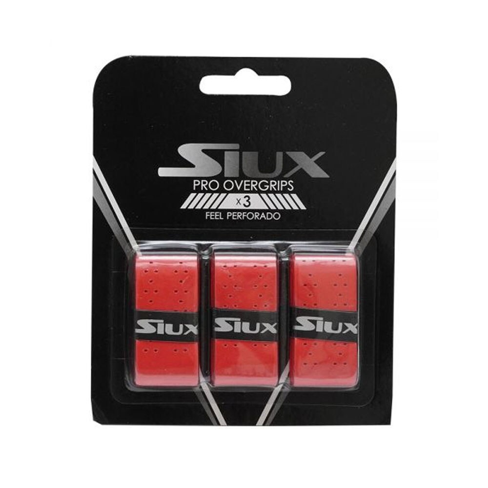 Siux Pro Overgrips - Röd perforerade 3-pack