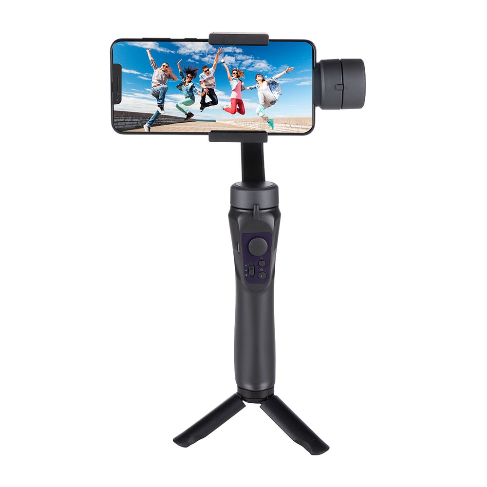 Grundig Selfie-stick med tripod, Bluetooth och 3-axlig stabilisering