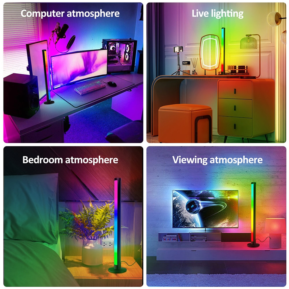 Ljudaktiverad LED Bordsbelysning RGB