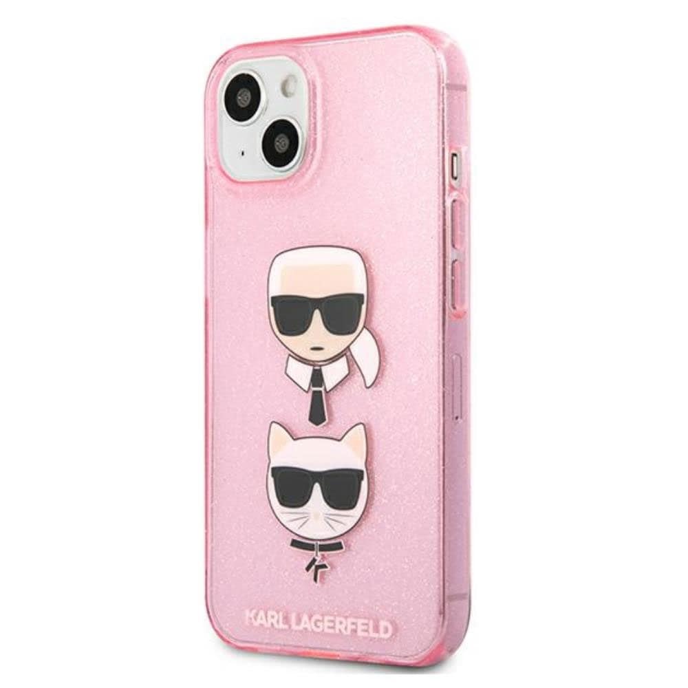 Karl Lagerfeld skal till iPhone 13 6,1" - Rosa/glitter