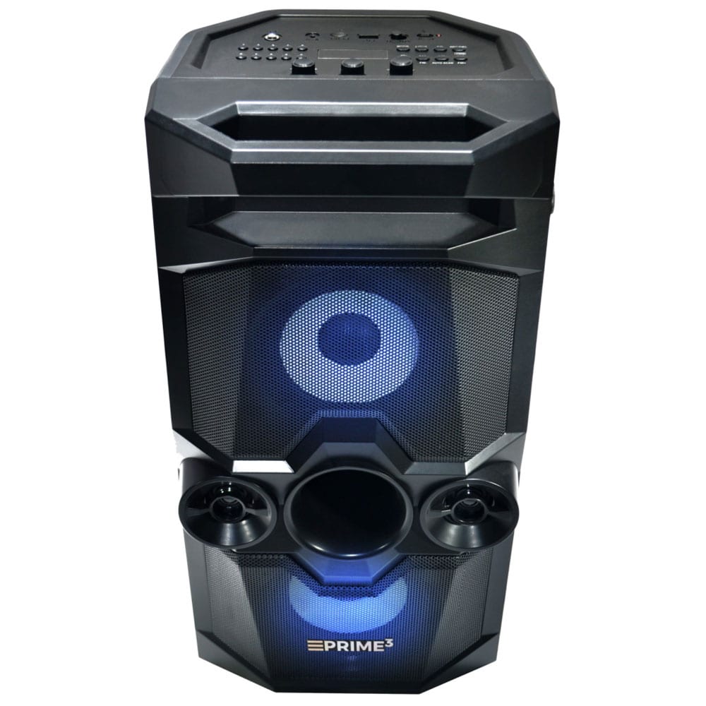 Prime3 partyhögtalare med Bluetooth och karaoke - Onyx